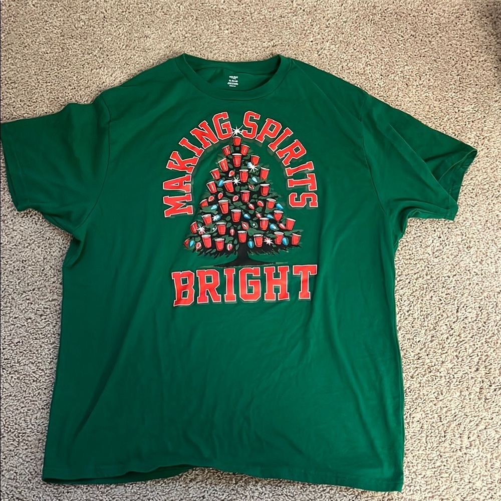 Festive Green Holiday Tee